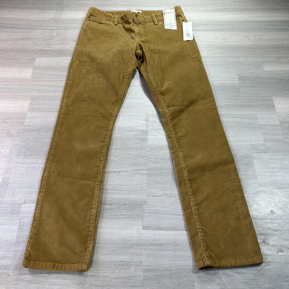 NEW Banana Republic Pants Mens 30x30 Brown Corduroy Skinny 5 Pocket Casual